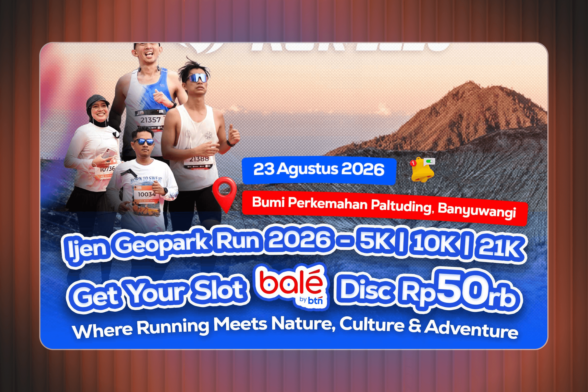 Cover desain Geopark Run Series
