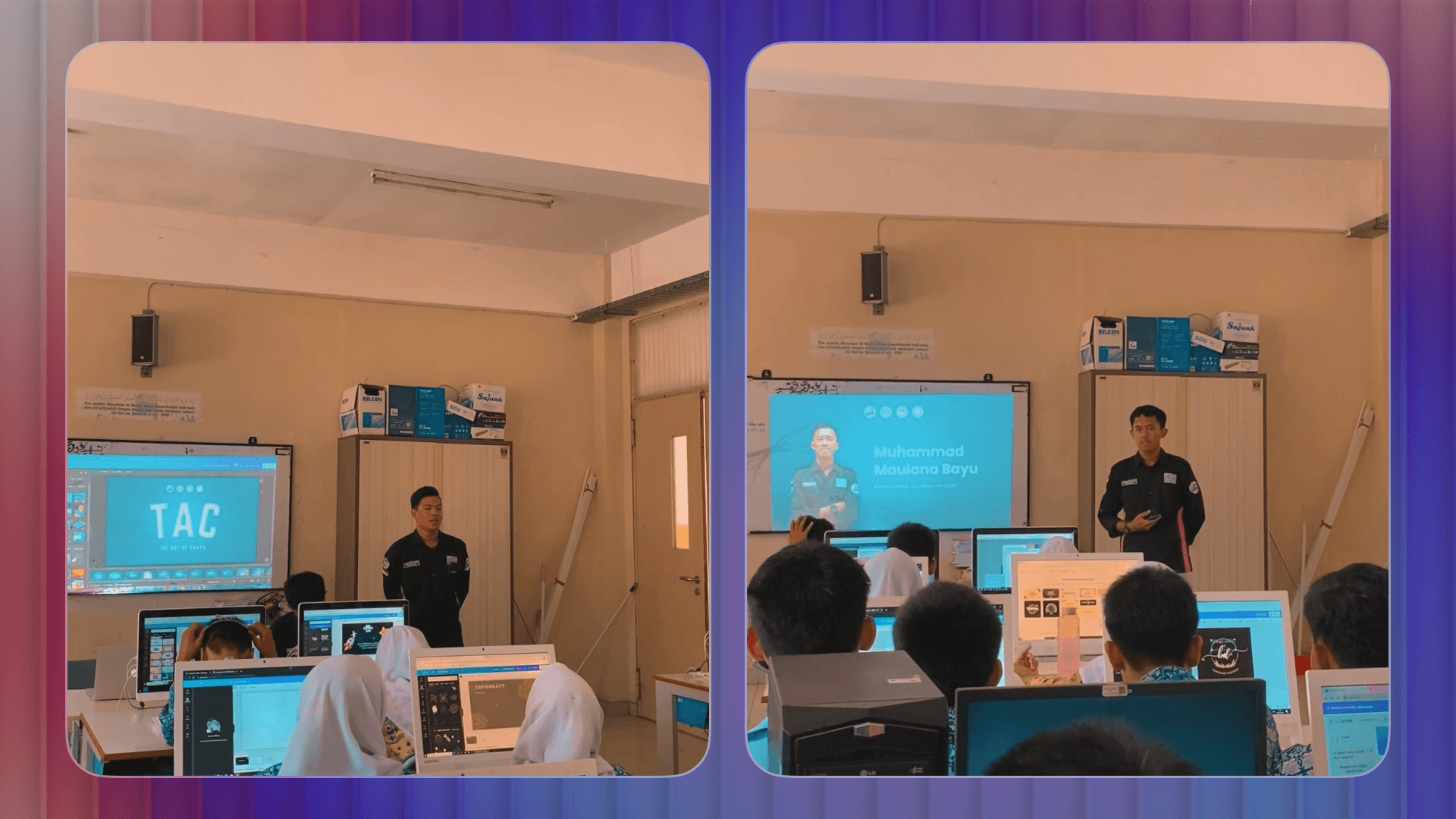 Penyampaian materi workshop dan Sesi tanya jawab