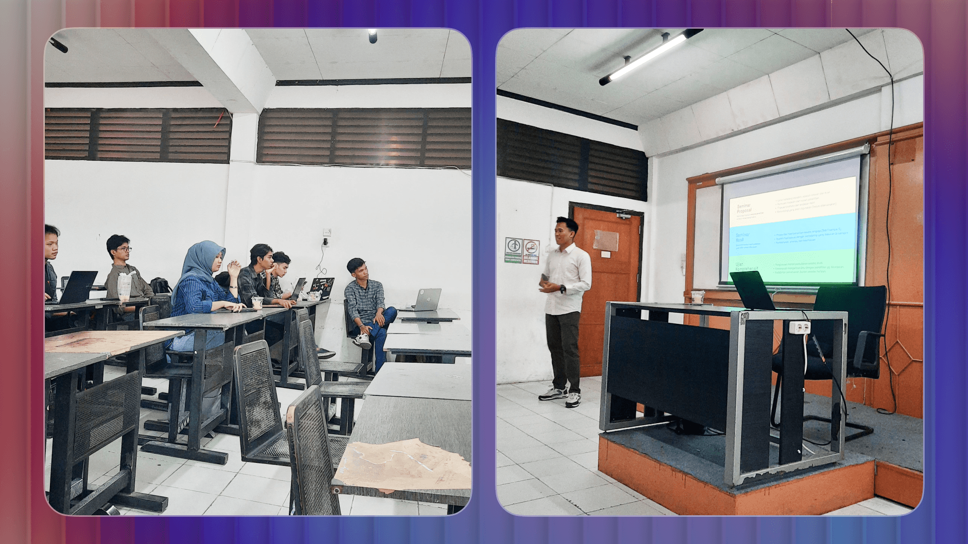 Sesi penyampaian materi dan diskusi dengan teman teman