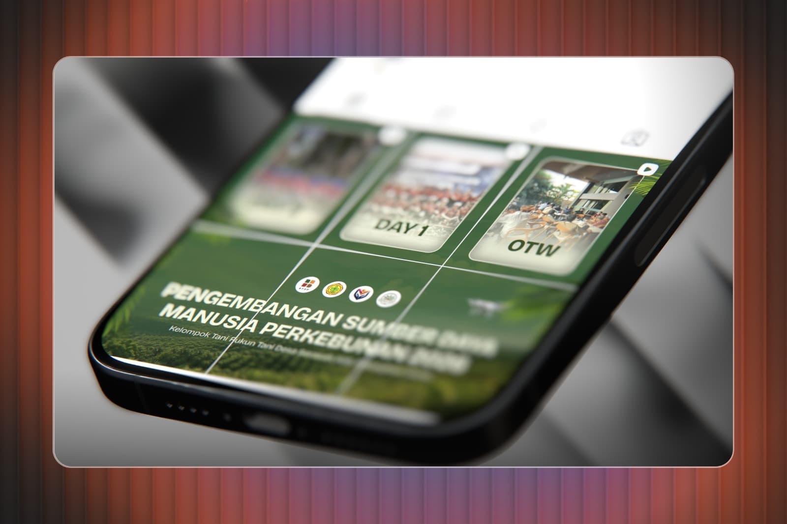 Cover project social media design untuk komunitas kelompok tani sawit di Jambi