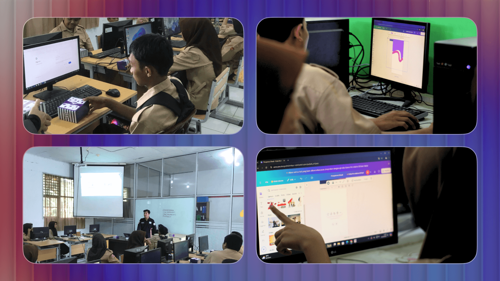 Pemaparan materi oleh Tim Prodi kepada Siswa-Siswi SMKN 2 guguak
