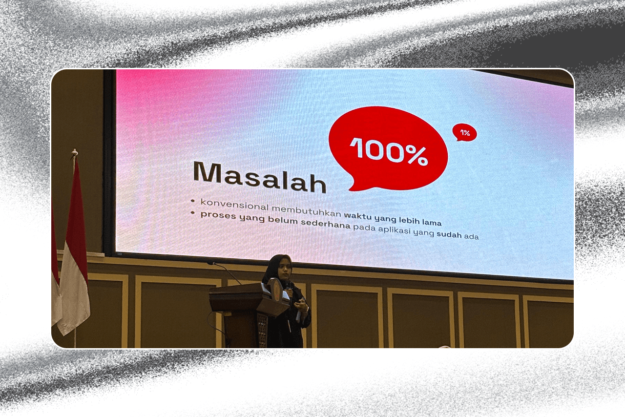 Shella mempresentasikan PIKS di hadapan dewan juri