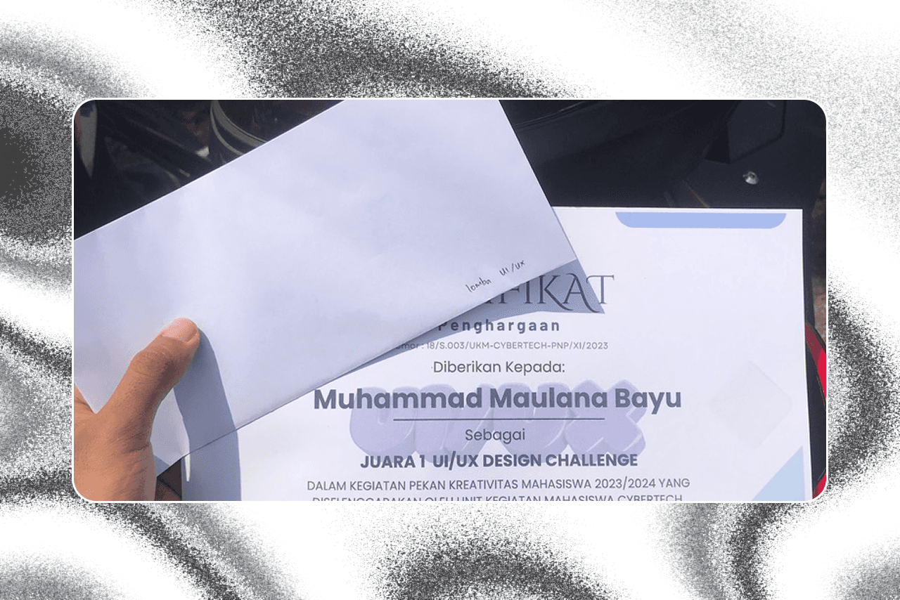 Joo, motor CBR K45R yang saya pakai menuju lokasi penyerahan hadiah
